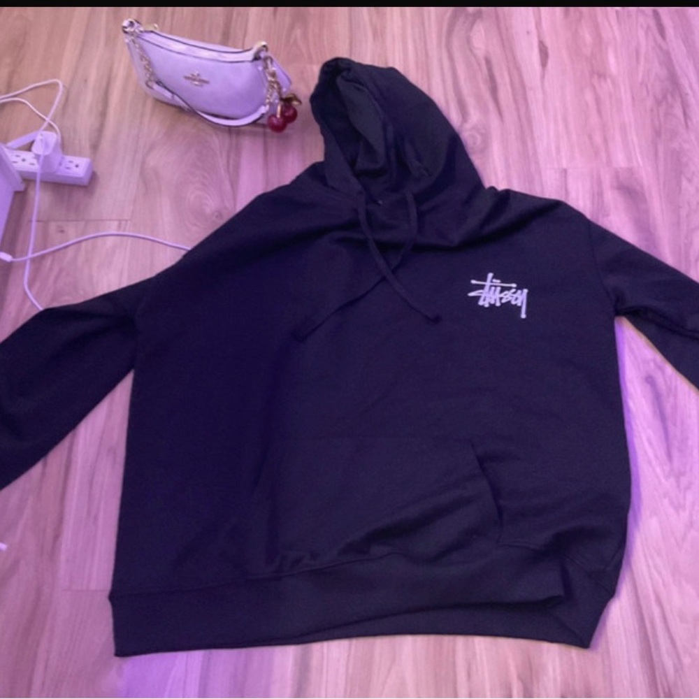 Stussy Black Tag with White Logo
